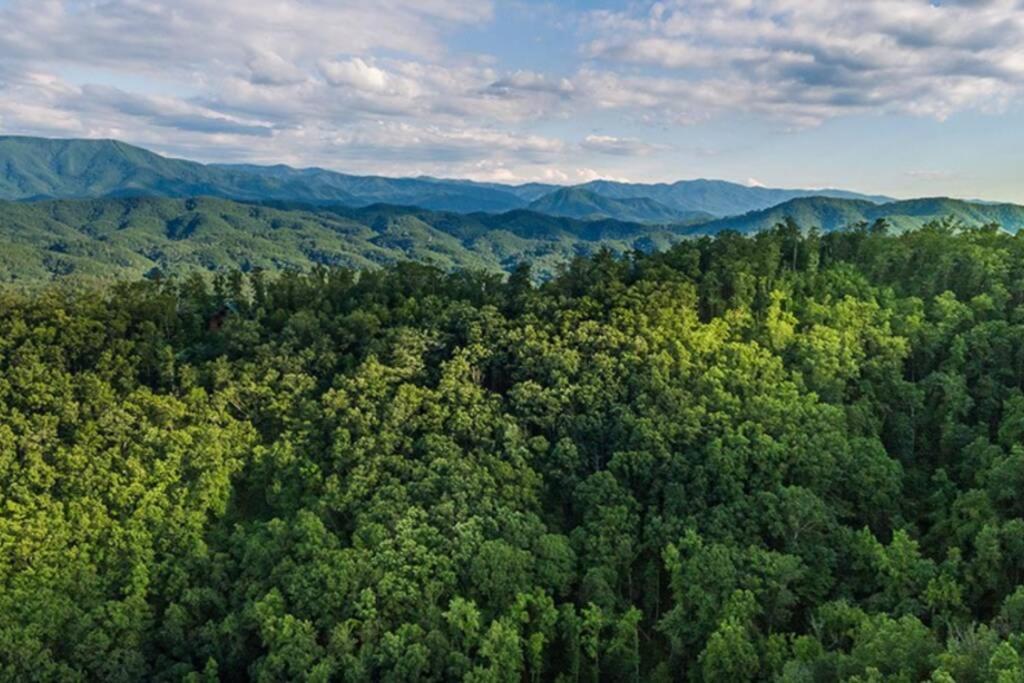 View! Private! Hot Tub,Pool Table,Fireplace,Relax! Sevierville Exteriér fotografie