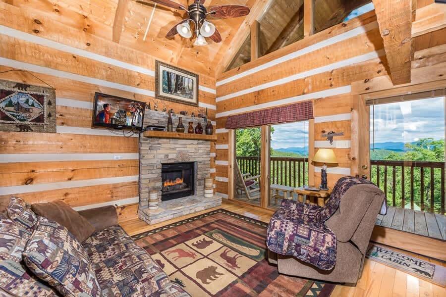 View! Private! Hot Tub,Pool Table,Fireplace,Relax! Sevierville Exteriér fotografie